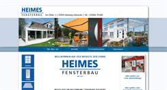 Desktop Screenshot of heimes-fenster.de