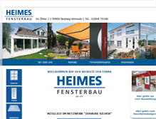 Tablet Screenshot of heimes-fenster.de